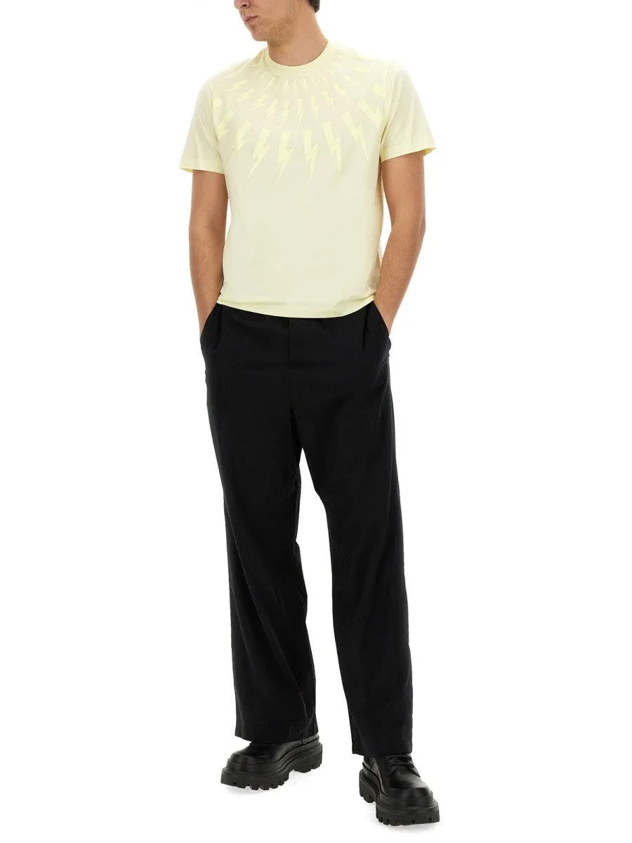 neil barrett "FAIRISLE THUNDERBOLT" T-SHIRT sold by Siebentaschen product image thumbnail 2