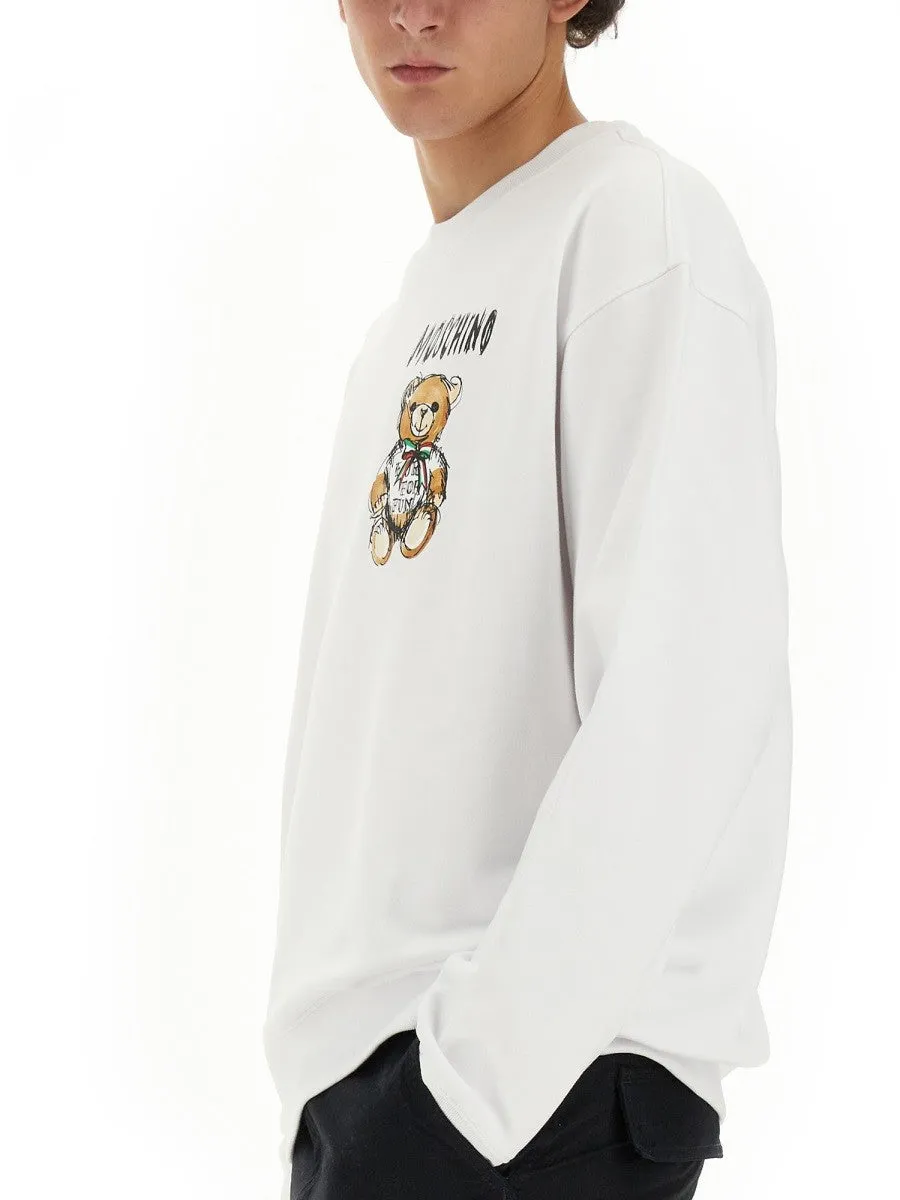 Moschino "DRAWN TEDDY BEAR" SWEATSHIRT sold by Siebentaschen product image thumbnail 4