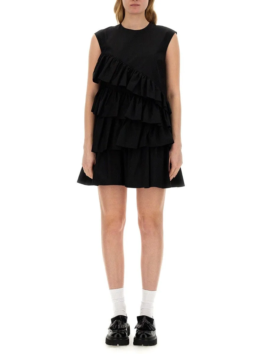 msgm DRESS WITH RUFFLES sold by Siebentaschen