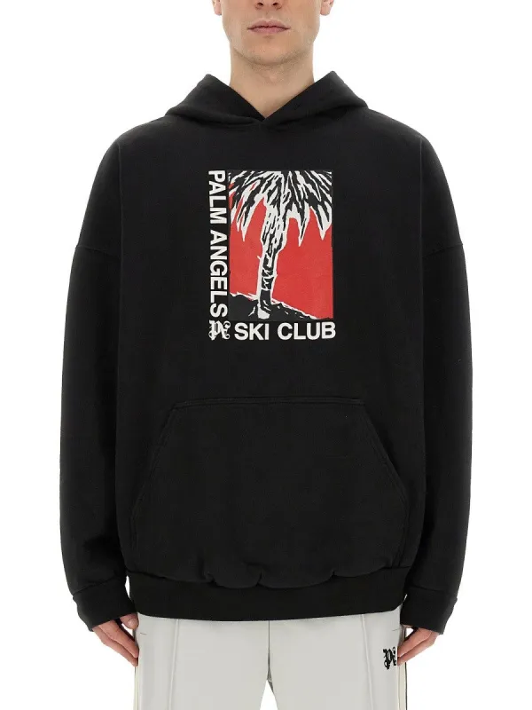 Palm Angels PALM SKI CLUB PRINT SWEATSHIRT sold by Siebentaschen