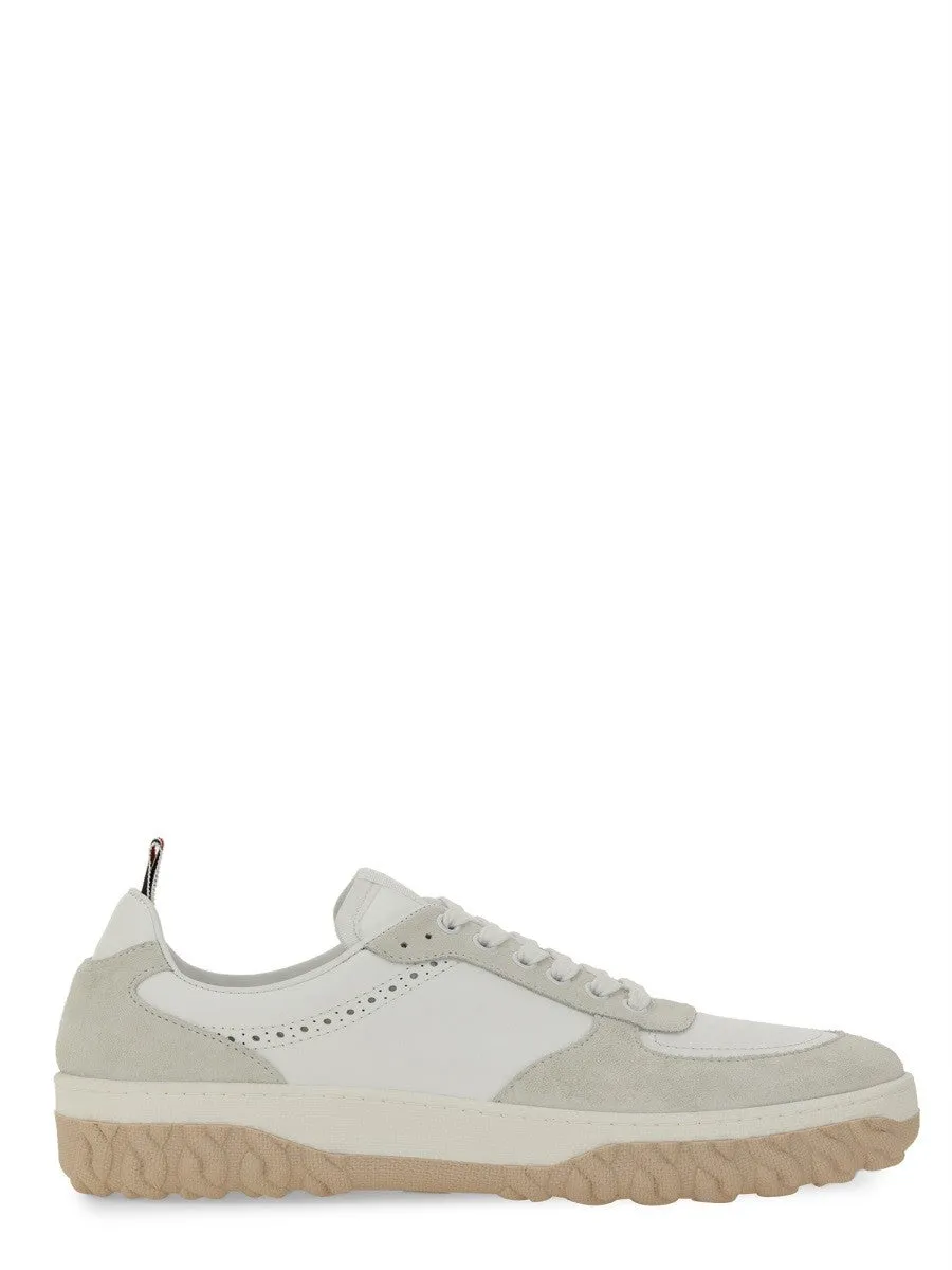 THOM BROWNE LEATHER SNEAKER sold by Siebentaschen