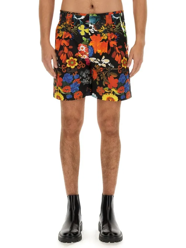 Moschino BERMUDA WITH FLORAL PATTERN sold by Siebentaschen