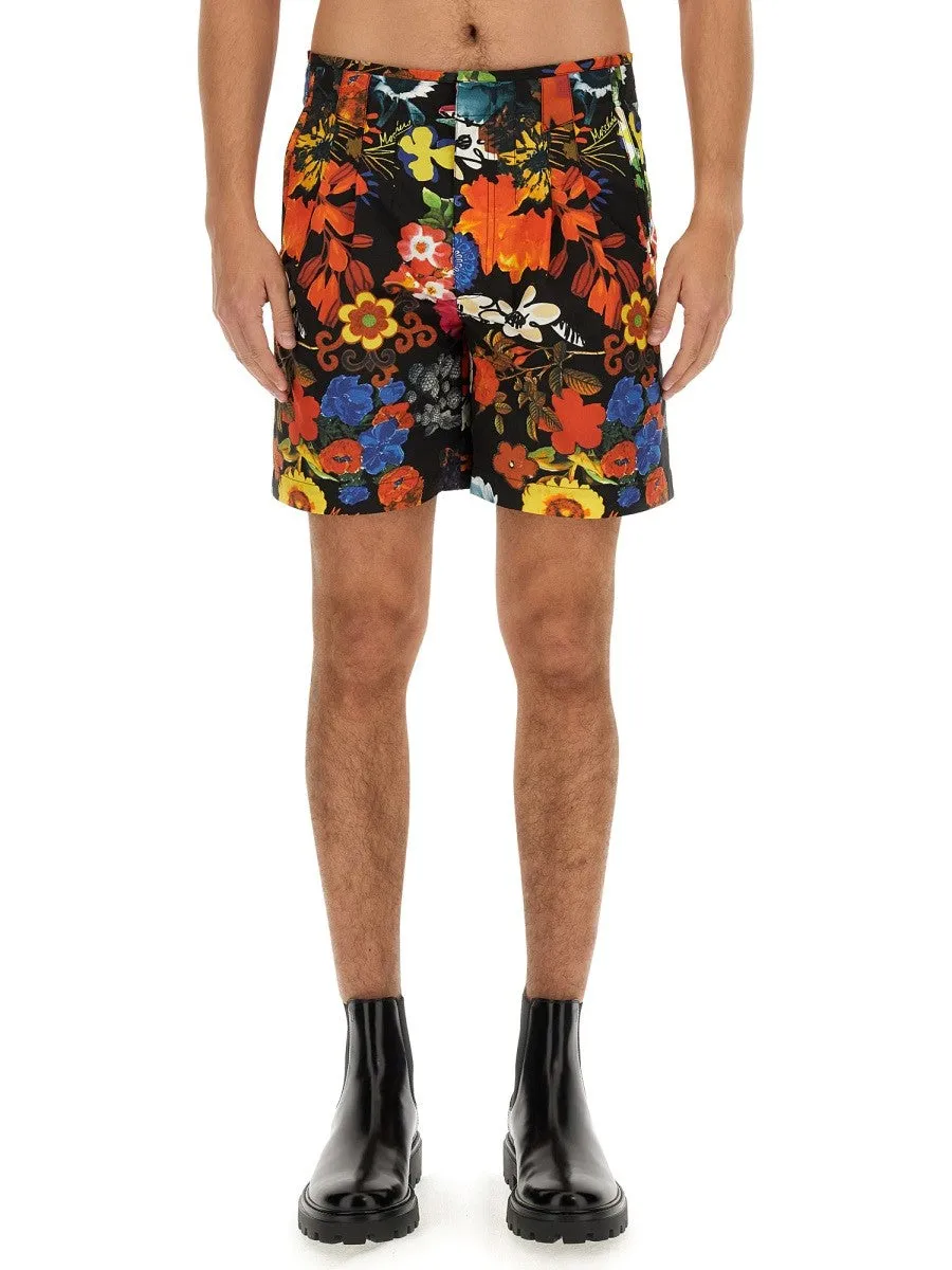 Moschino BERMUDA WITH FLORAL PATTERN sold by Siebentaschen