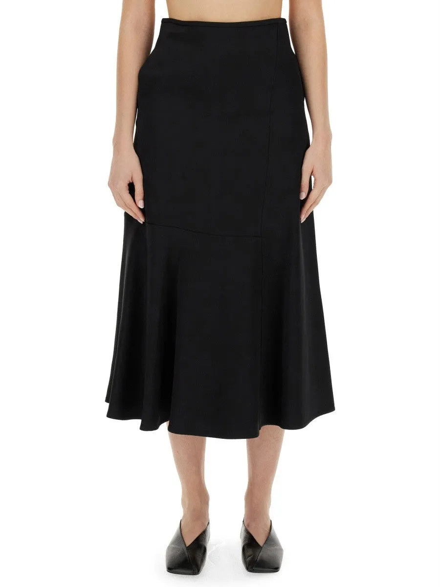 JIL SANDER flared skirt sold by Siebentaschen