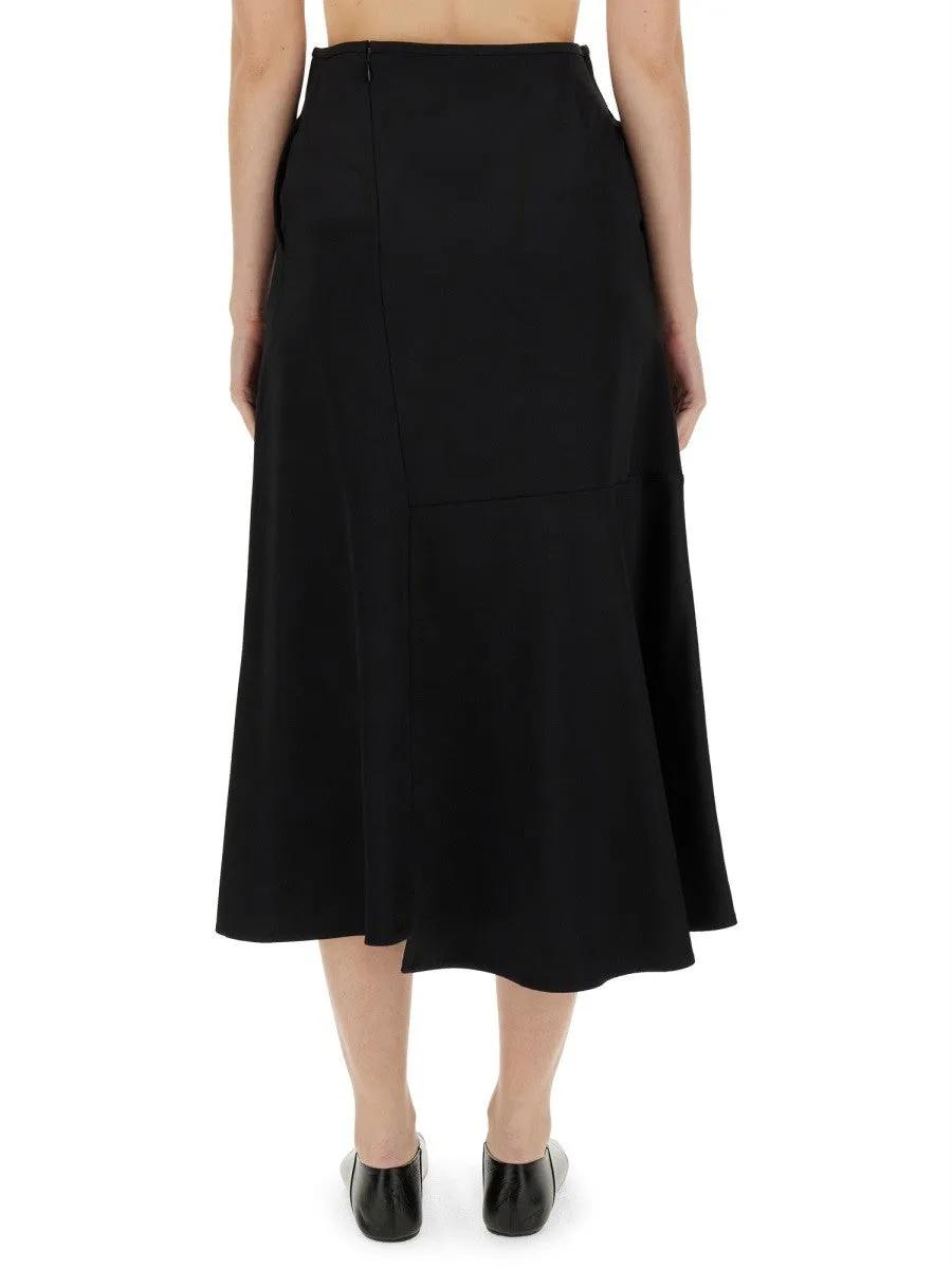 JIL SANDER flared skirt sold by Siebentaschen product image thumbnail 3