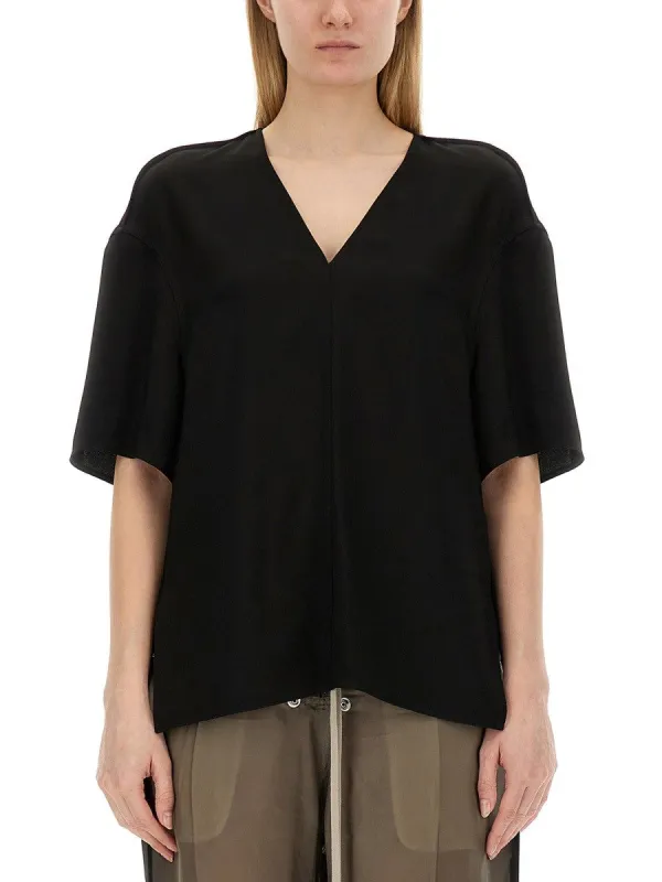 RICK OWENS V-NECK T-SHIRT sold by Siebentaschen