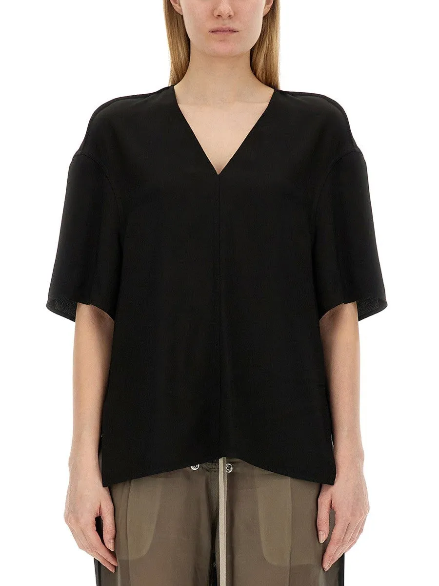RICK OWENS V-NECK T-SHIRT sold by Siebentaschen