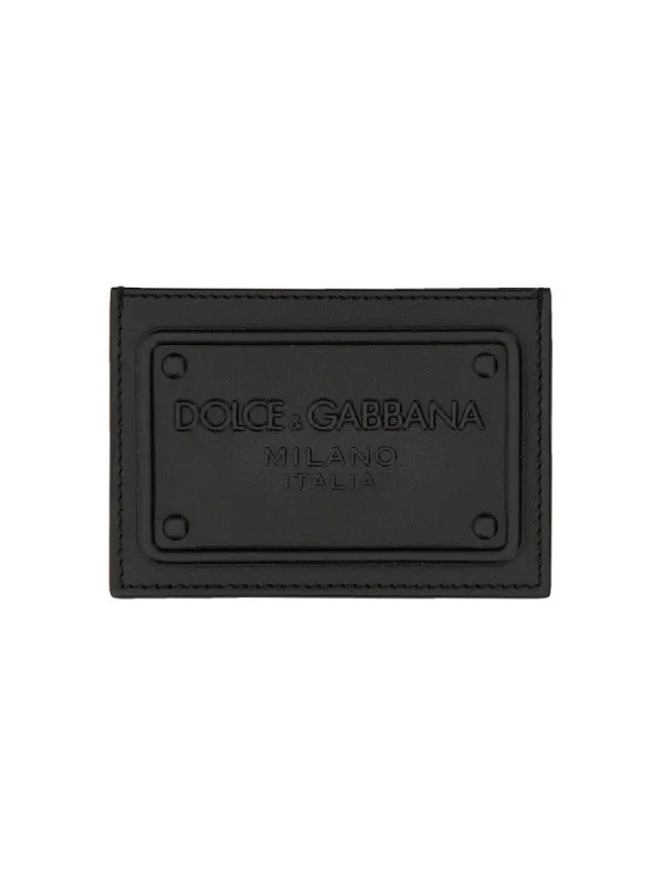 Dolce & Gabbana LEATHER CARD HOLDER WITH LOGO sold by Siebentaschen