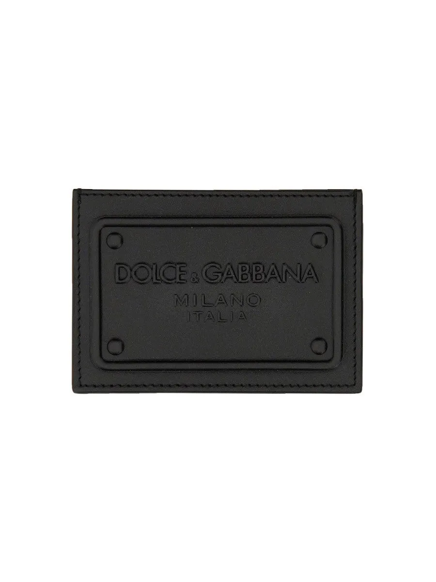 Dolce & Gabbana LEATHER CARD HOLDER WITH LOGO sold by Siebentaschen