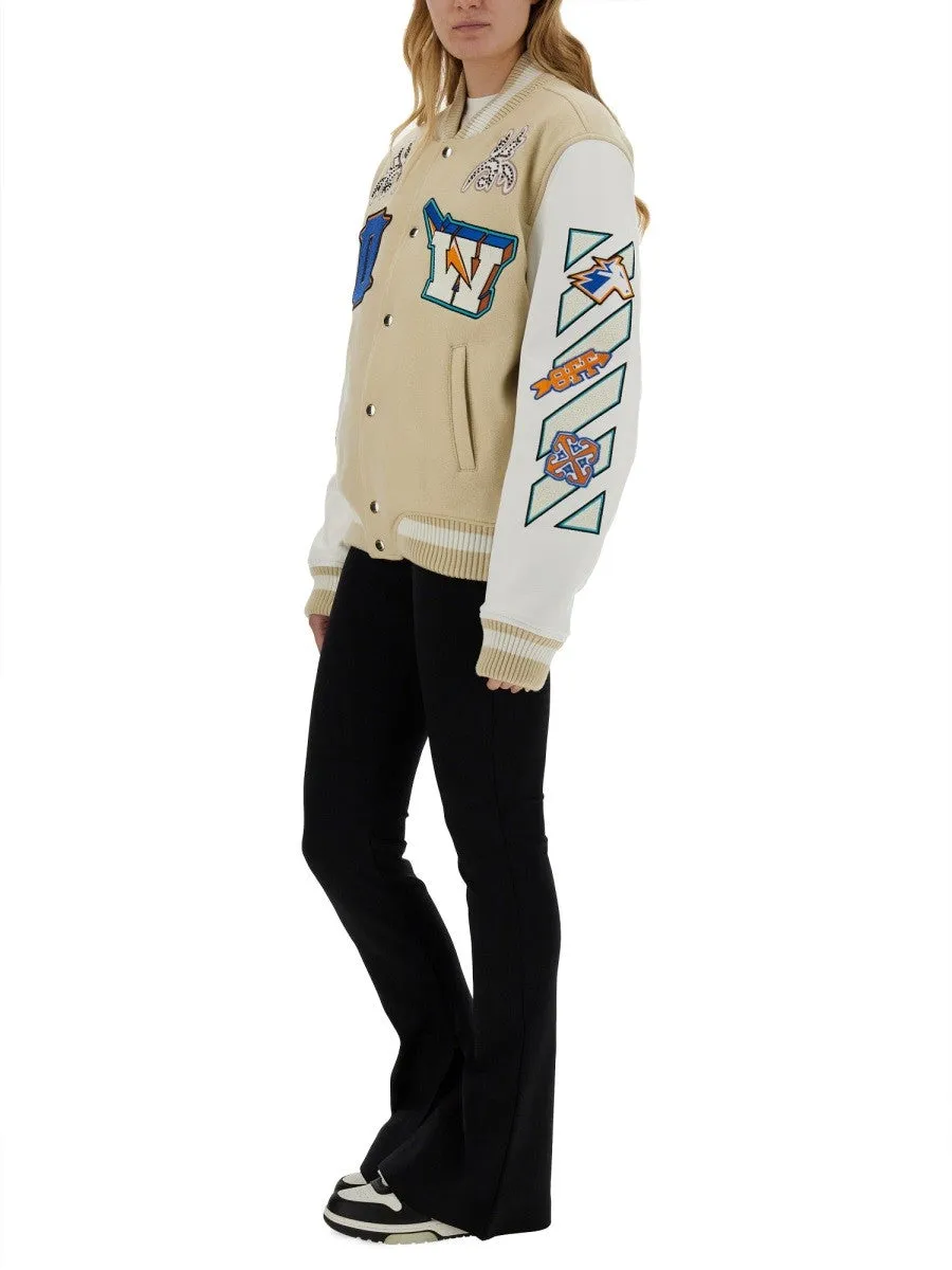 Off-white VARSITY JACKET sold by Siebentaschen product image thumbnail 2