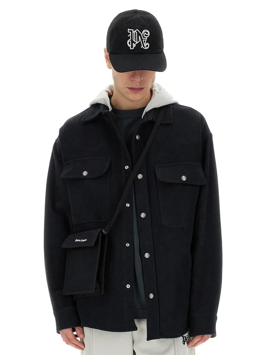 Palm Angels SHIRT-JACKET WITH MONOGRAM sold by Siebentaschen product image thumbnail 4