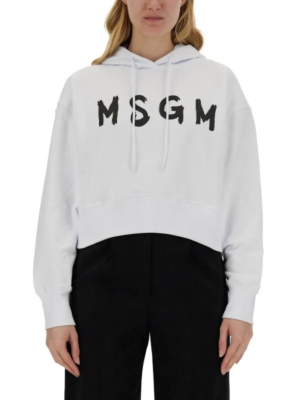 msgm SWEATSHIRT WITH LOGO sold by Siebentaschen