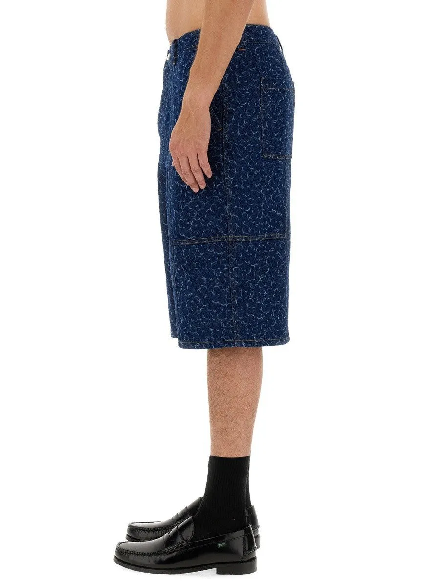 Maison Kitsune DENIM BERMUDA SHORTS sold by Siebentaschen product image thumbnail 4