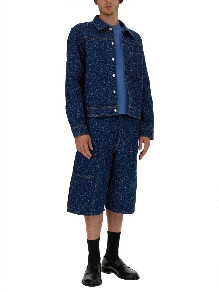 Maison Kitsune DENIM BERMUDA SHORTS sold by Siebentaschen product image thumbnail 2