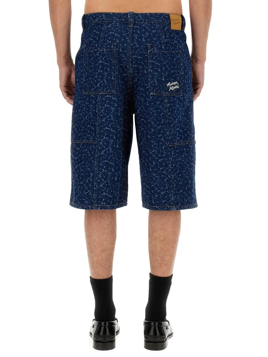 Maison Kitsune DENIM BERMUDA SHORTS sold by Siebentaschen product image thumbnail 3