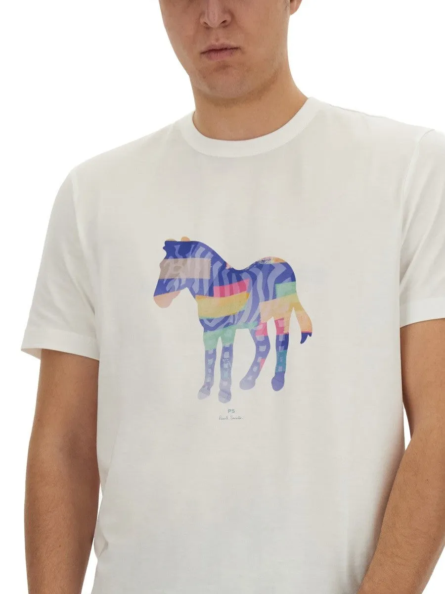 PS BY PAUL SMITH ZEBRA PRINT T-SHIRT sold by Siebentaschen product image thumbnail 4