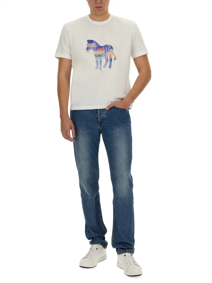 PS BY PAUL SMITH ZEBRA PRINT T-SHIRT sold by Siebentaschen product image thumbnail 2