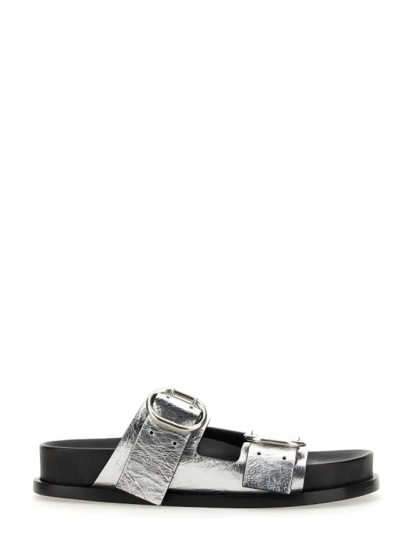 JIL SANDER LEATHER SANDAL WITH BUCKLE sold by Siebentaschen