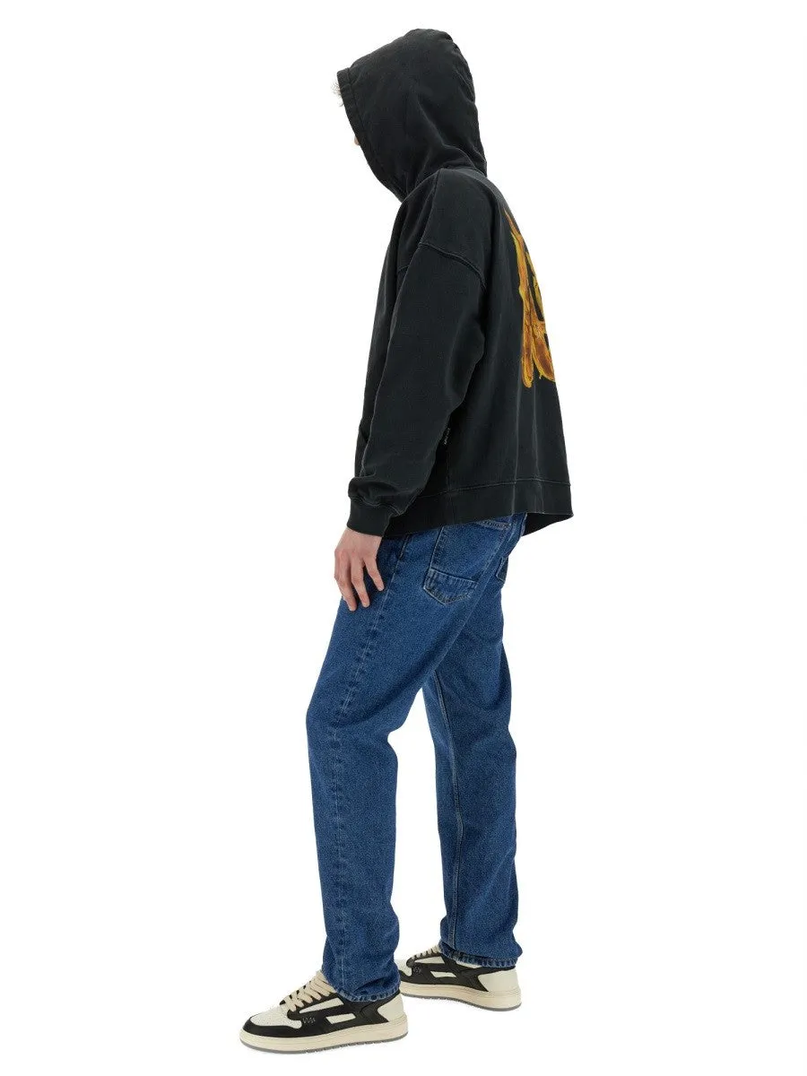 Palm Angels "BURNING MONOGRAM" PRINT SWEATSHIRT sold by Siebentaschen product image thumbnail 2