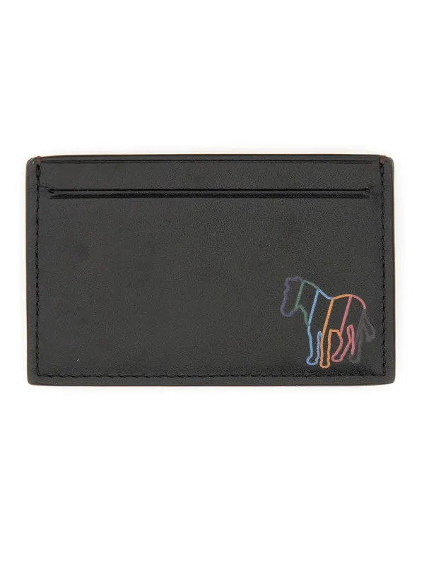 PS BY PAUL SMITH "BOARD STRIPE ZEBRA" CARD HOLDER sold by Siebentaschen