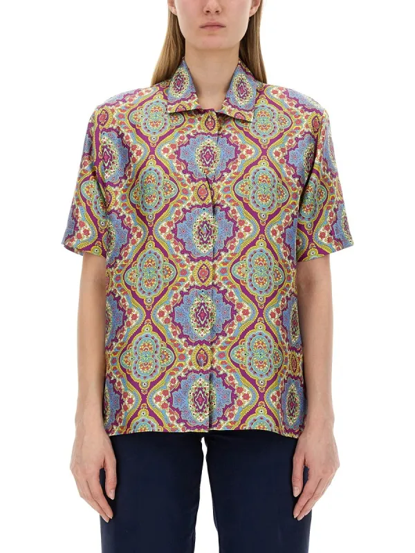 Etro PRINTED SILK SHIRT sold by Siebentaschen