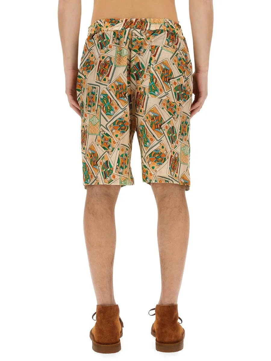 Drole De Monsieur BERMUDA SHORTS WITH PRINT sold by Siebentaschen product image thumbnail 3