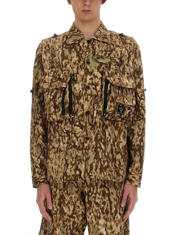 SOUTH2 WEST8 CAMOUFLAGE PRINT JACKET made by South2West8