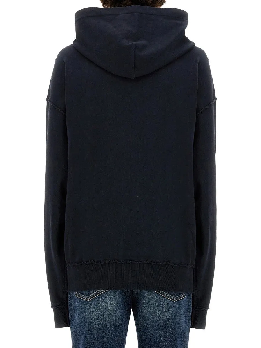 Dolce & Gabbana SWEATSHIRT WITH NAVY PRINT sold by Siebentaschen product image thumbnail 3