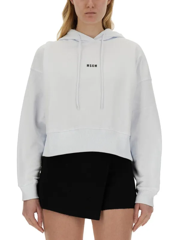 msgm SWEATSHIRT WITH LOGO sold by Siebentaschen