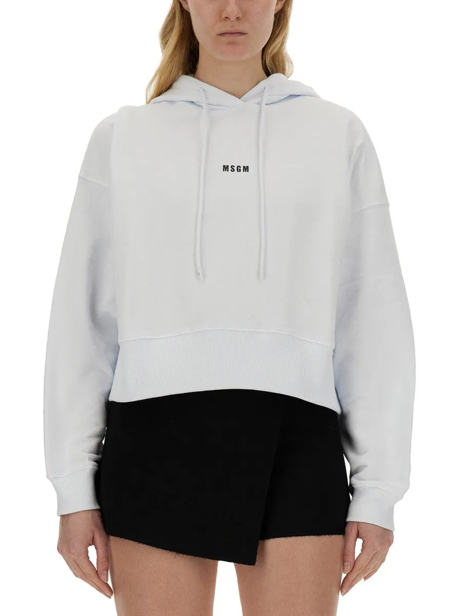 msgm SWEATSHIRT WITH LOGO sold by Siebentaschen