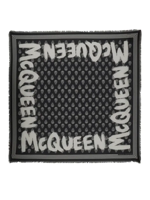 Alexander Mcqueen GRAFFITI BIKER SCARF sold by Siebentaschen