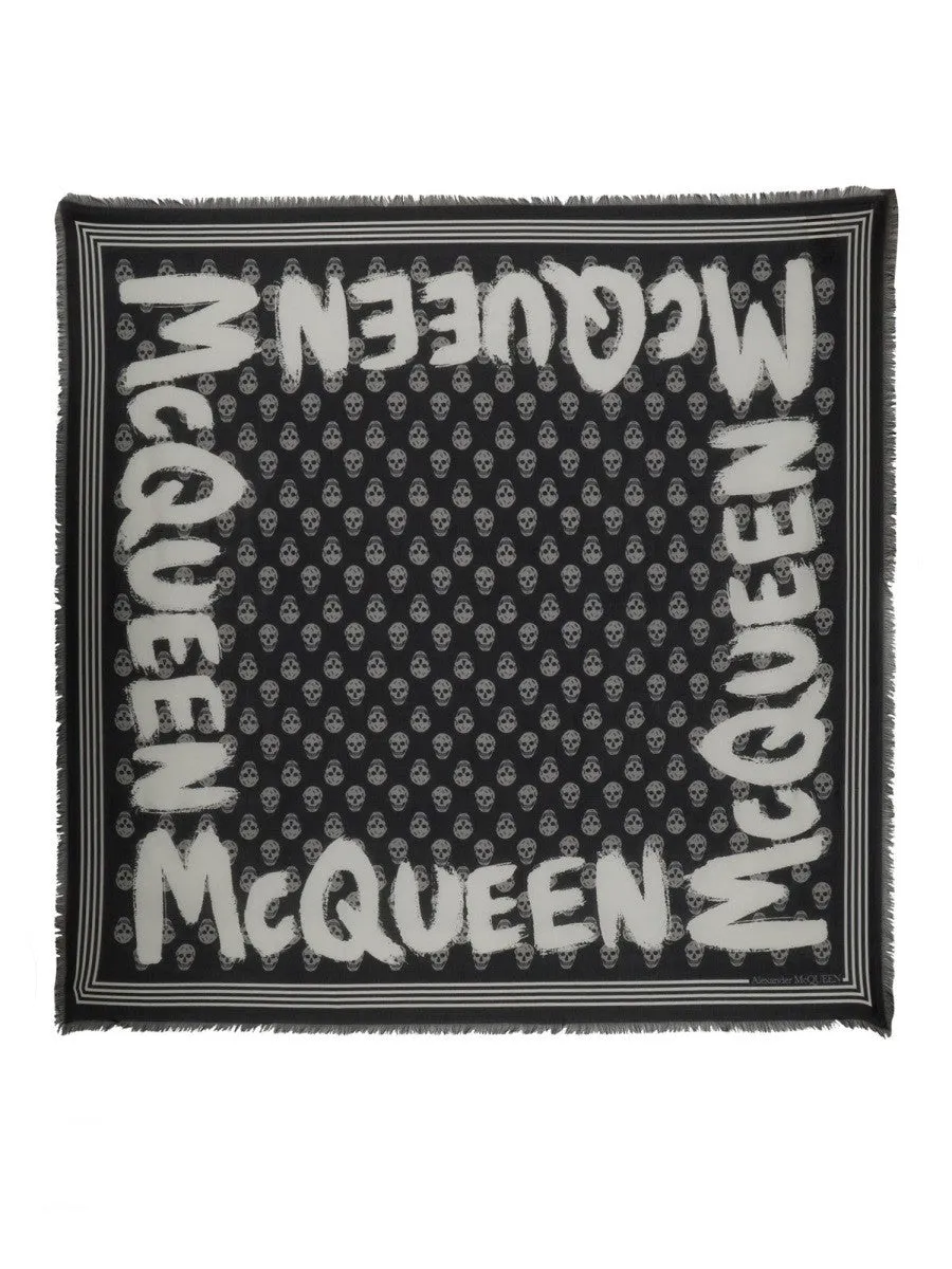 Alexander Mcqueen GRAFFITI BIKER SCARF sold by Siebentaschen