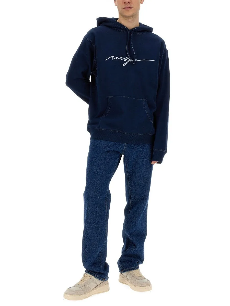 msgm SWEATSHIRT WITH CURSIVE LOGO sold by Siebentaschen product image thumbnail 2