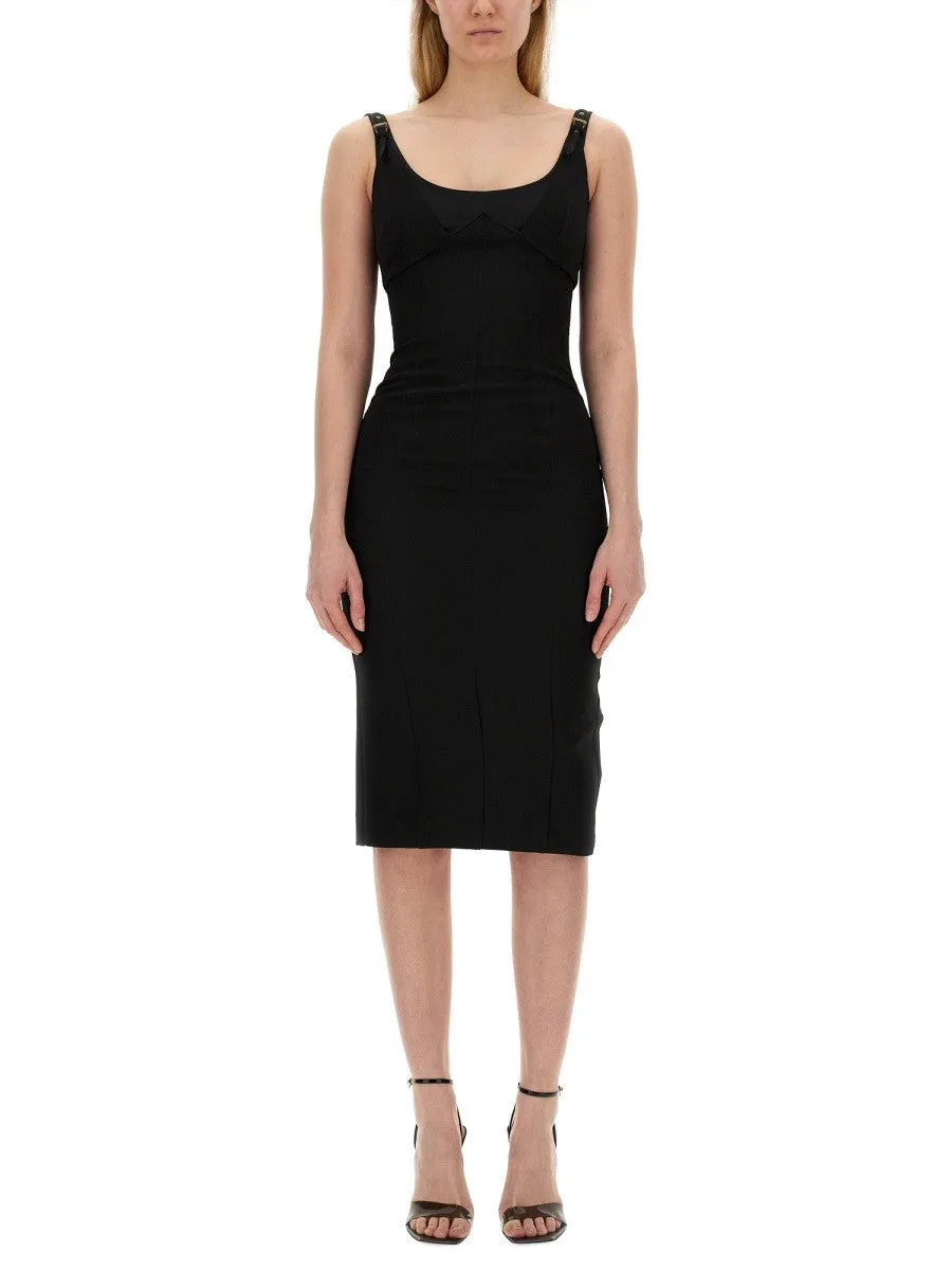 Versace Jeans Couture DRESS WITH BUCKLES sold by Siebentaschen