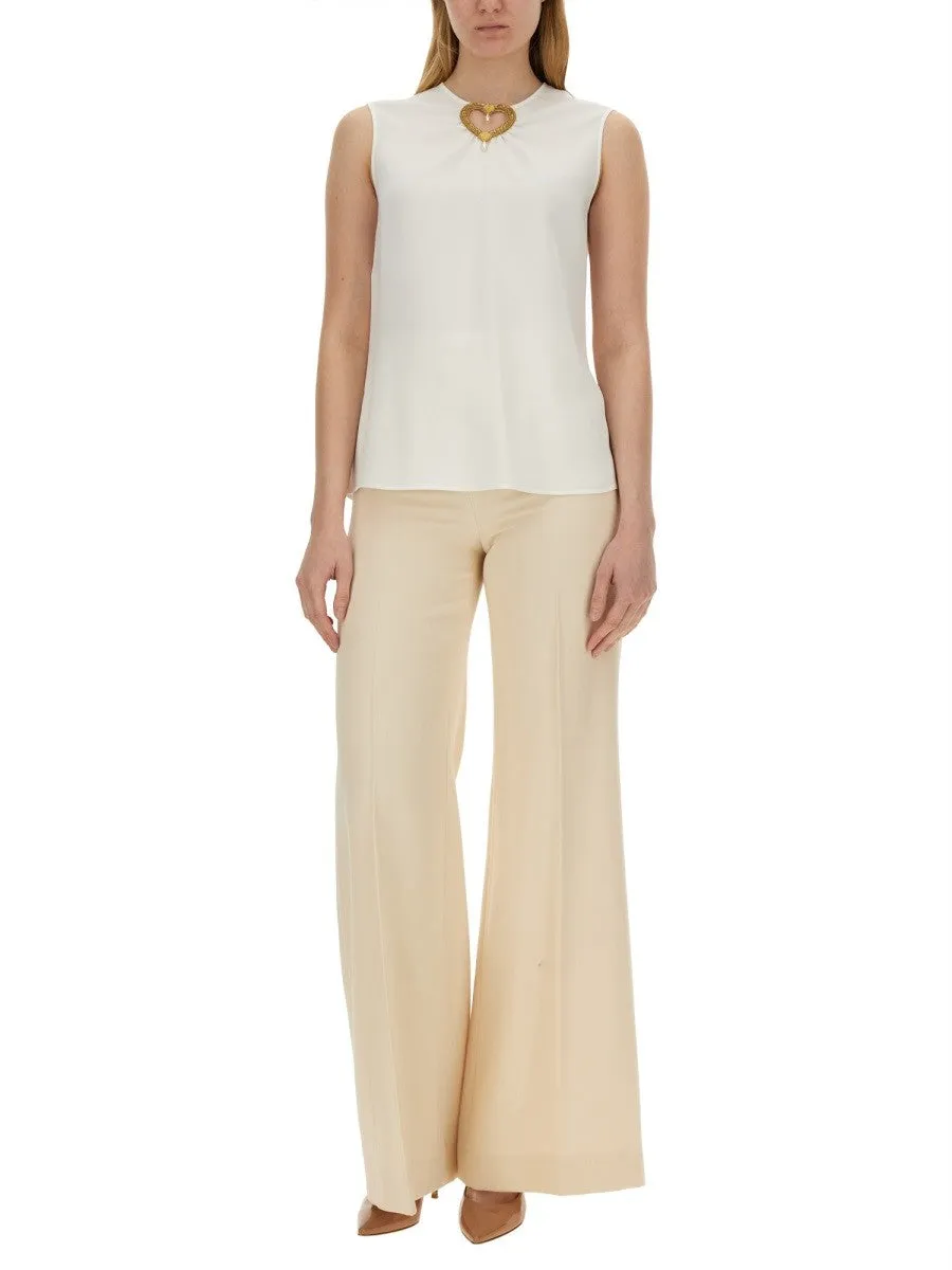 Moschino BLOUSE WITH HEART APPLIQUE sold by Siebentaschen product image thumbnail 2