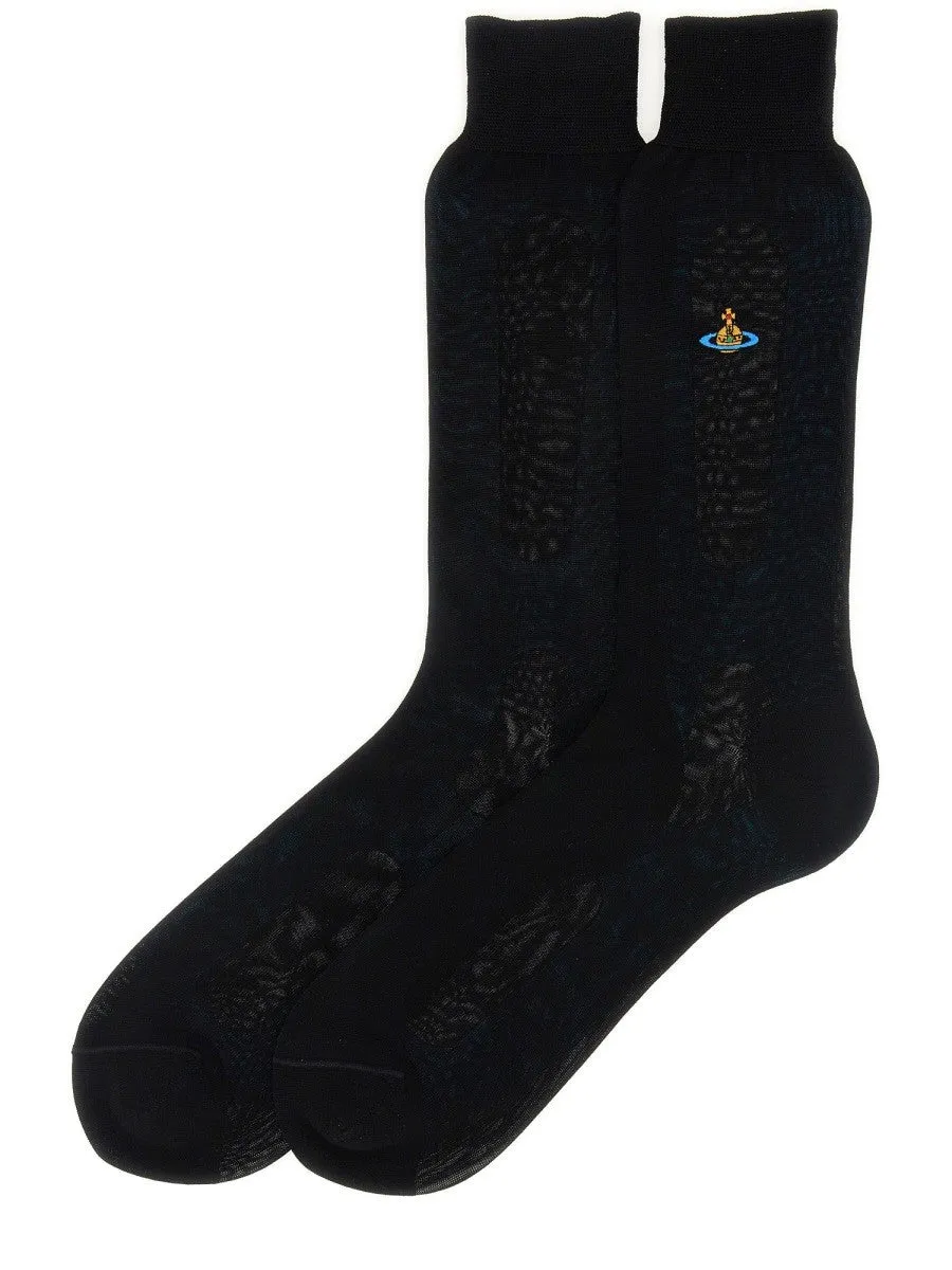 Vivienne Westwood SOCKS WITH ORB EMBROIDERY sold by Siebentaschen product image thumbnail 2