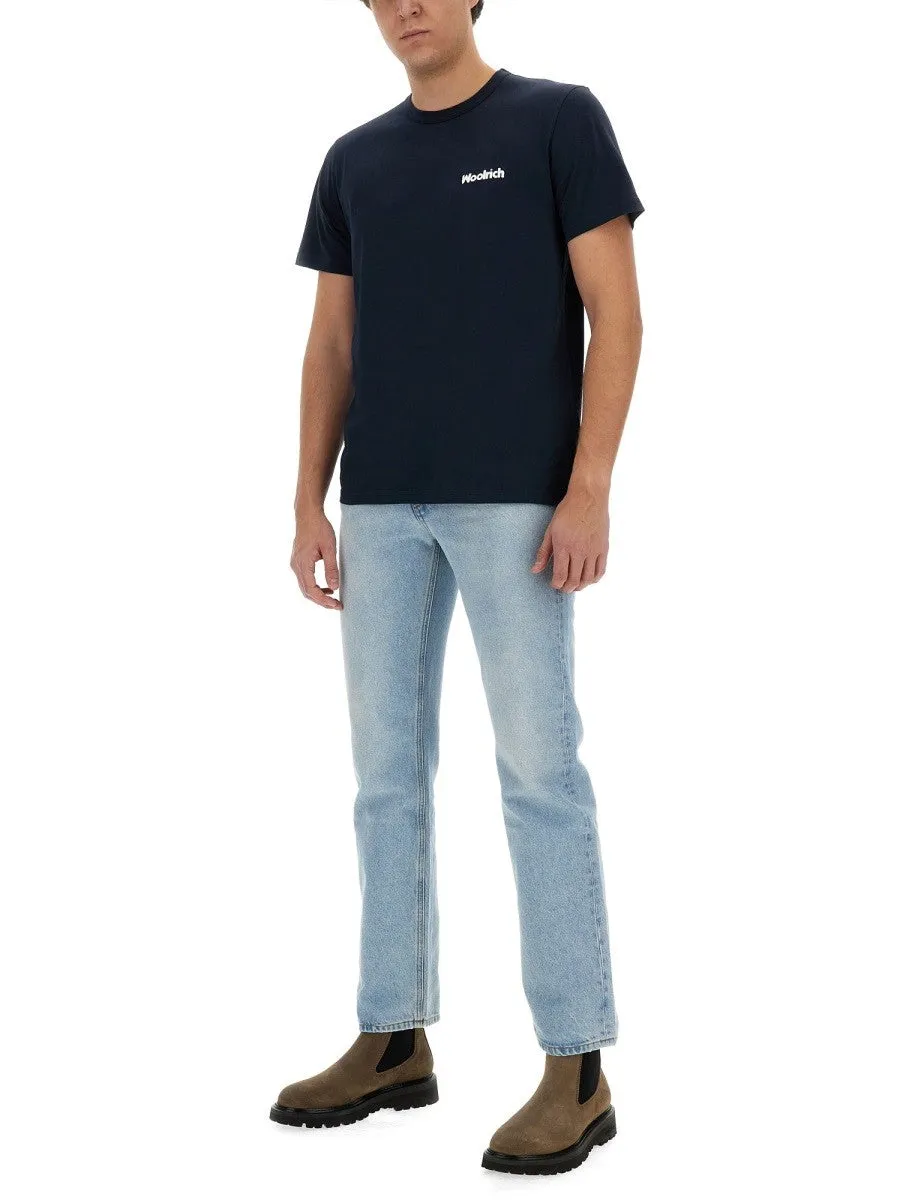 Woolrich T-SHIRT WITH LOGO sold by Siebentaschen product image thumbnail 2