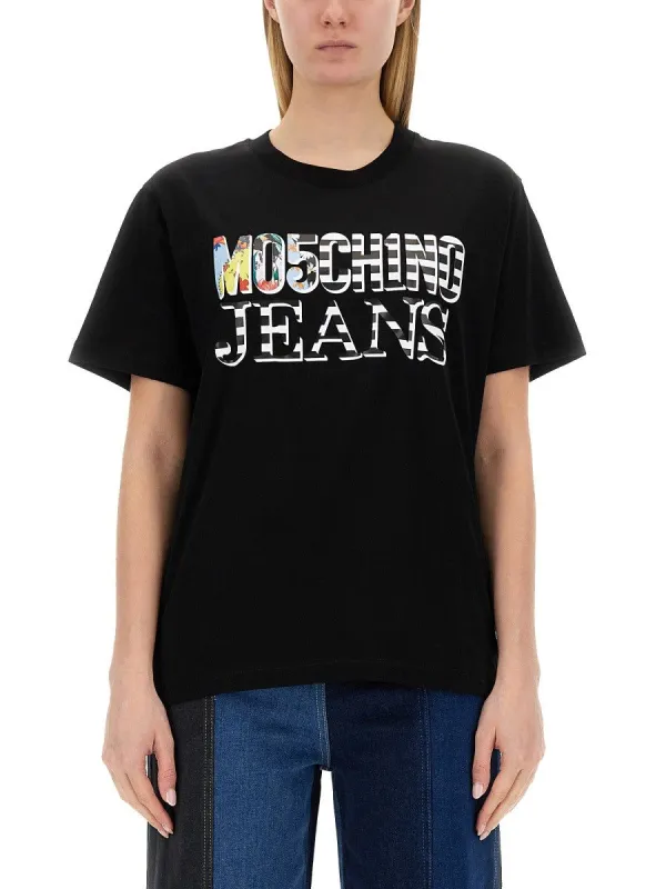 MOSCHINO JEANS T-SHIRT WITH LOGO made by Siebentaschen