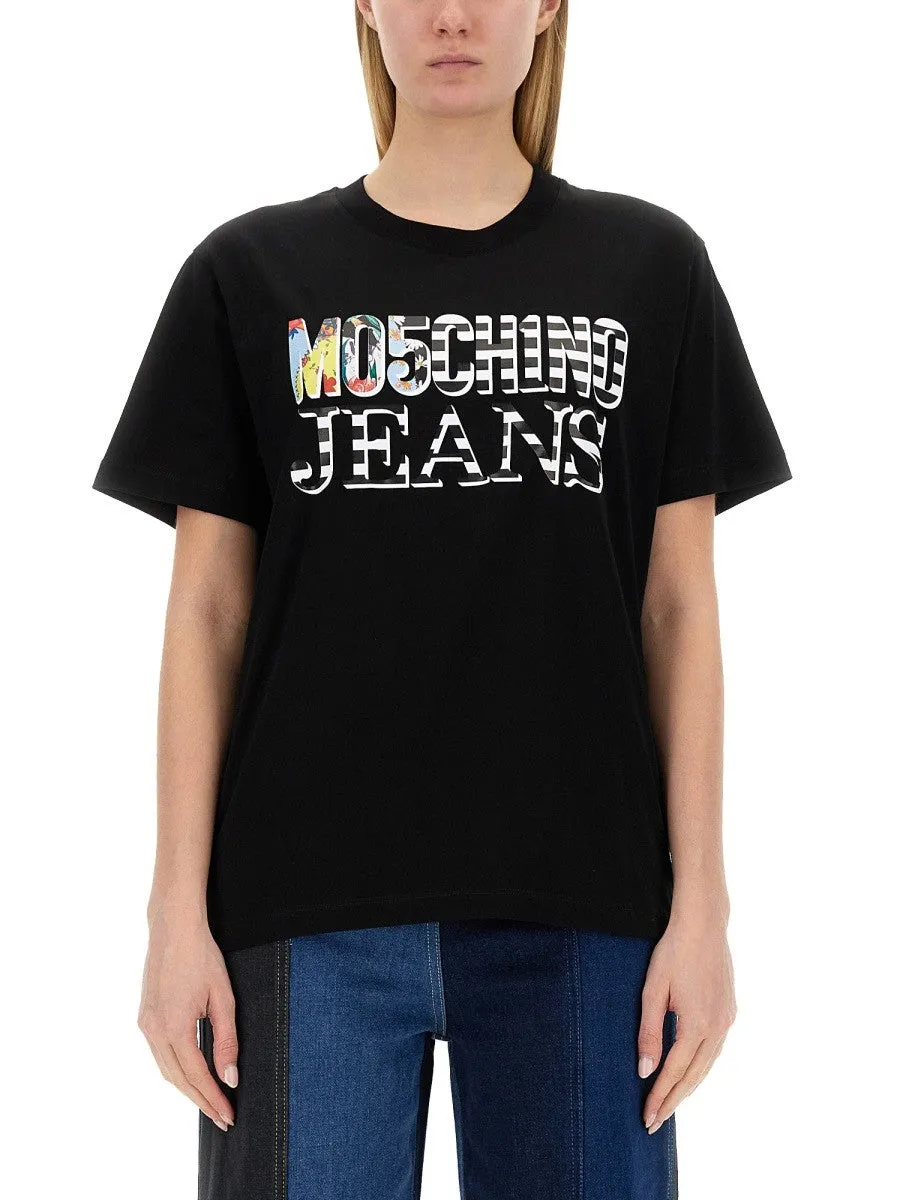 MOSCHINO JEANS T-SHIRT WITH LOGO sold by Siebentaschen