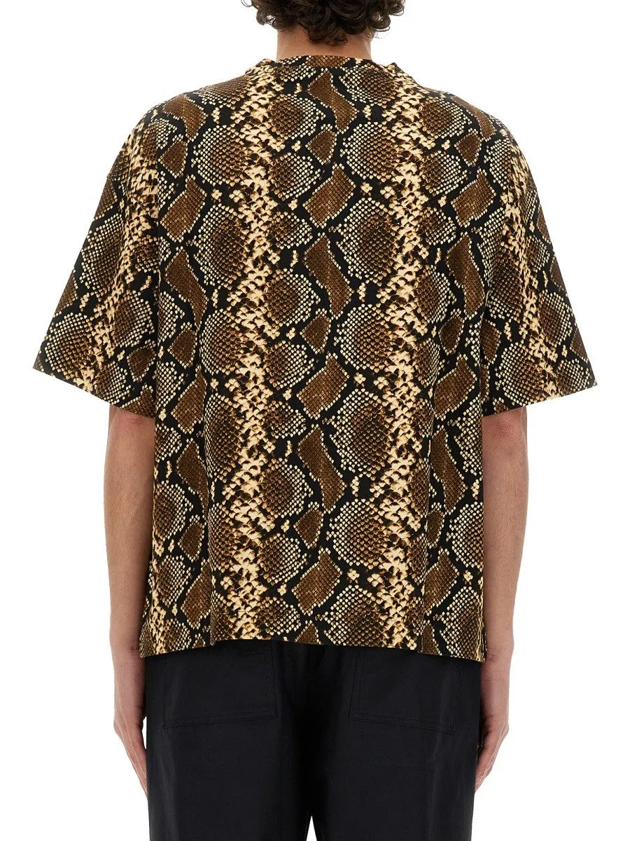 JIL SANDER T-SHIRT WITH ANIMAL PATTERN sold by Siebentaschen product image thumbnail 3