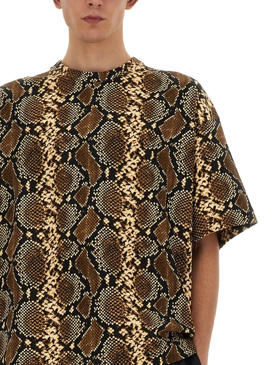 JIL SANDER T-SHIRT WITH ANIMAL PATTERN sold by Siebentaschen product image thumbnail 4