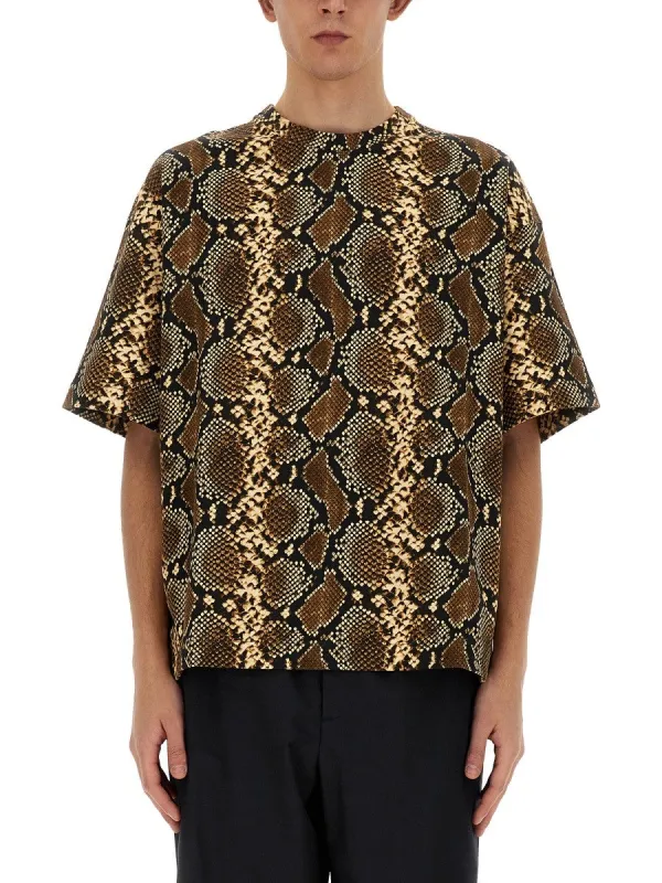 JIL SANDER T-SHIRT WITH ANIMAL PATTERN made by Jil Sander