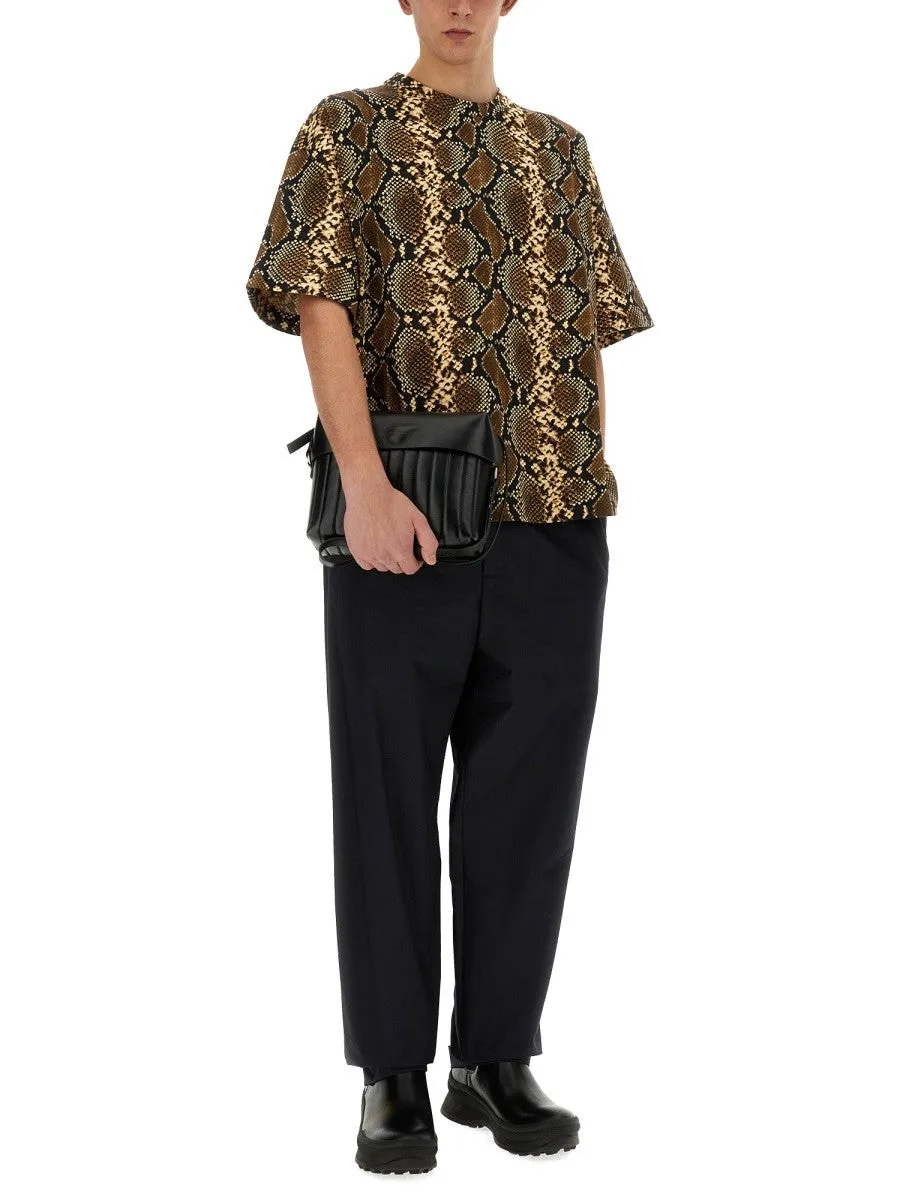 JIL SANDER T-SHIRT WITH ANIMAL PATTERN sold by Siebentaschen product image thumbnail 2