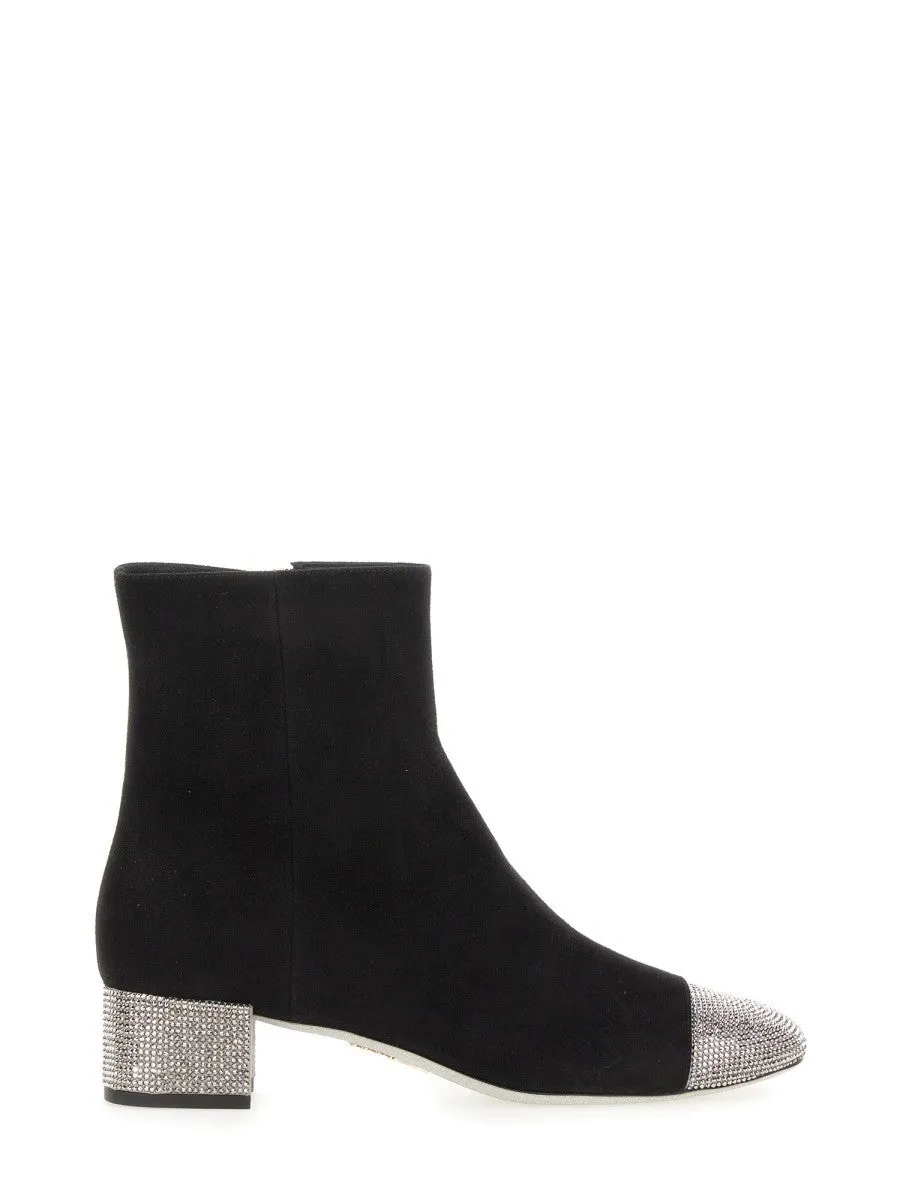 RENE CAOVILLA BOOT WITH RHINESTONES sold by Siebentaschen