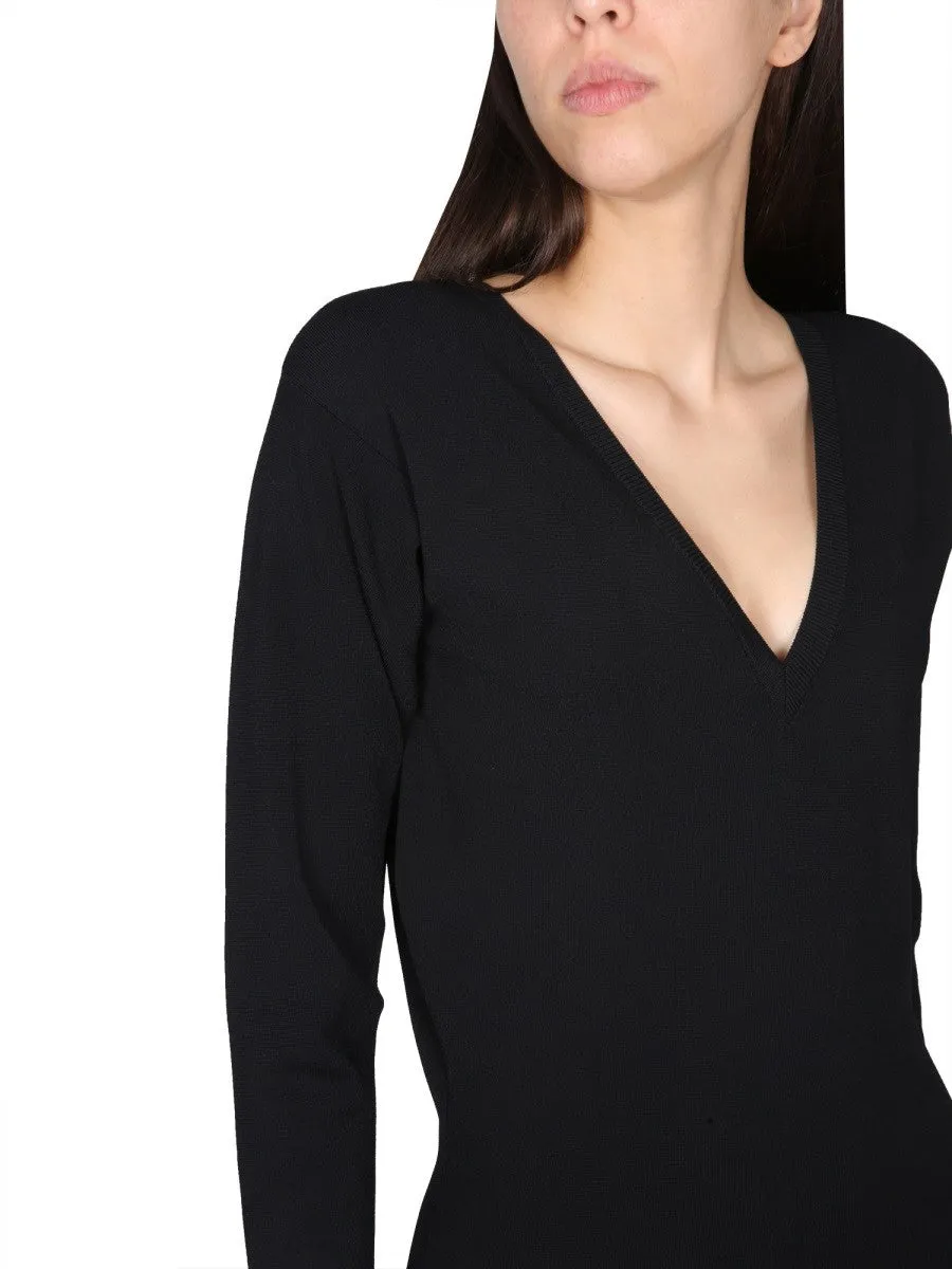 stella mccartney V-NECK DRESS sold by Siebentaschen product image thumbnail 4