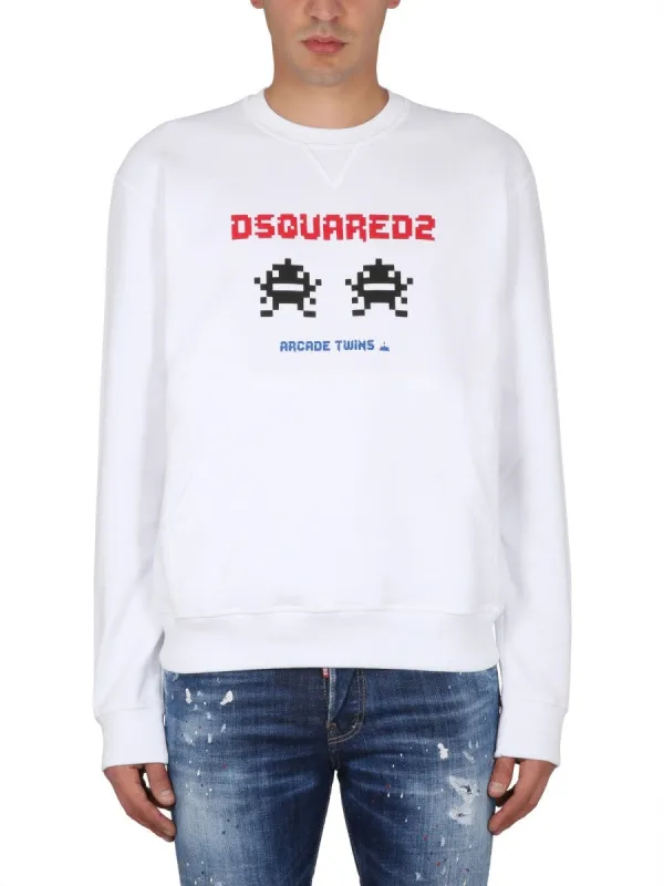 Dsquared SWEATSHIRT WITH LOGO PRINT sold by Siebentaschen