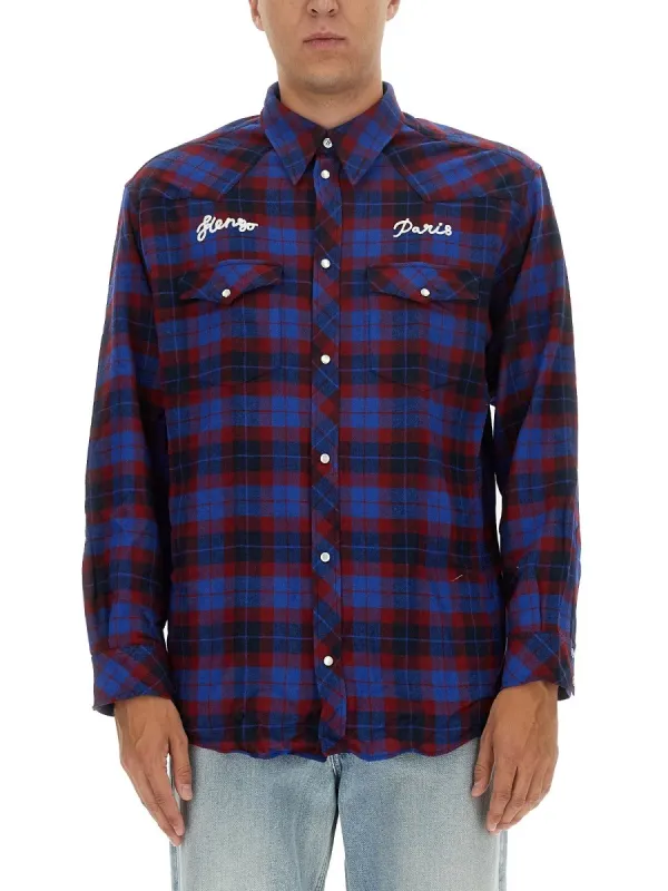 Kenzo WESTERN SHIRT WITH LOGO sold by Siebentaschen