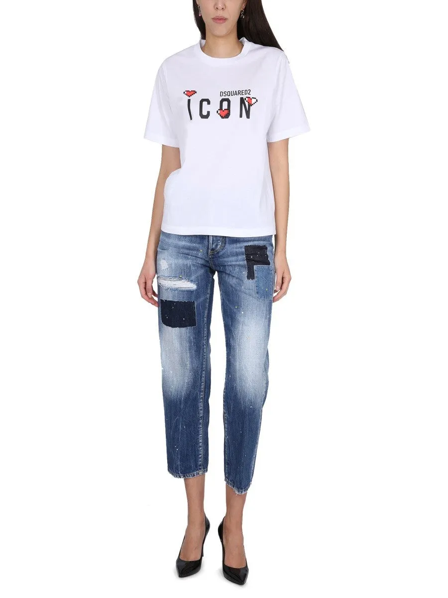 Dsquared ICON GAME LOVER T-SHIRT sold by Siebentaschen product image thumbnail 2