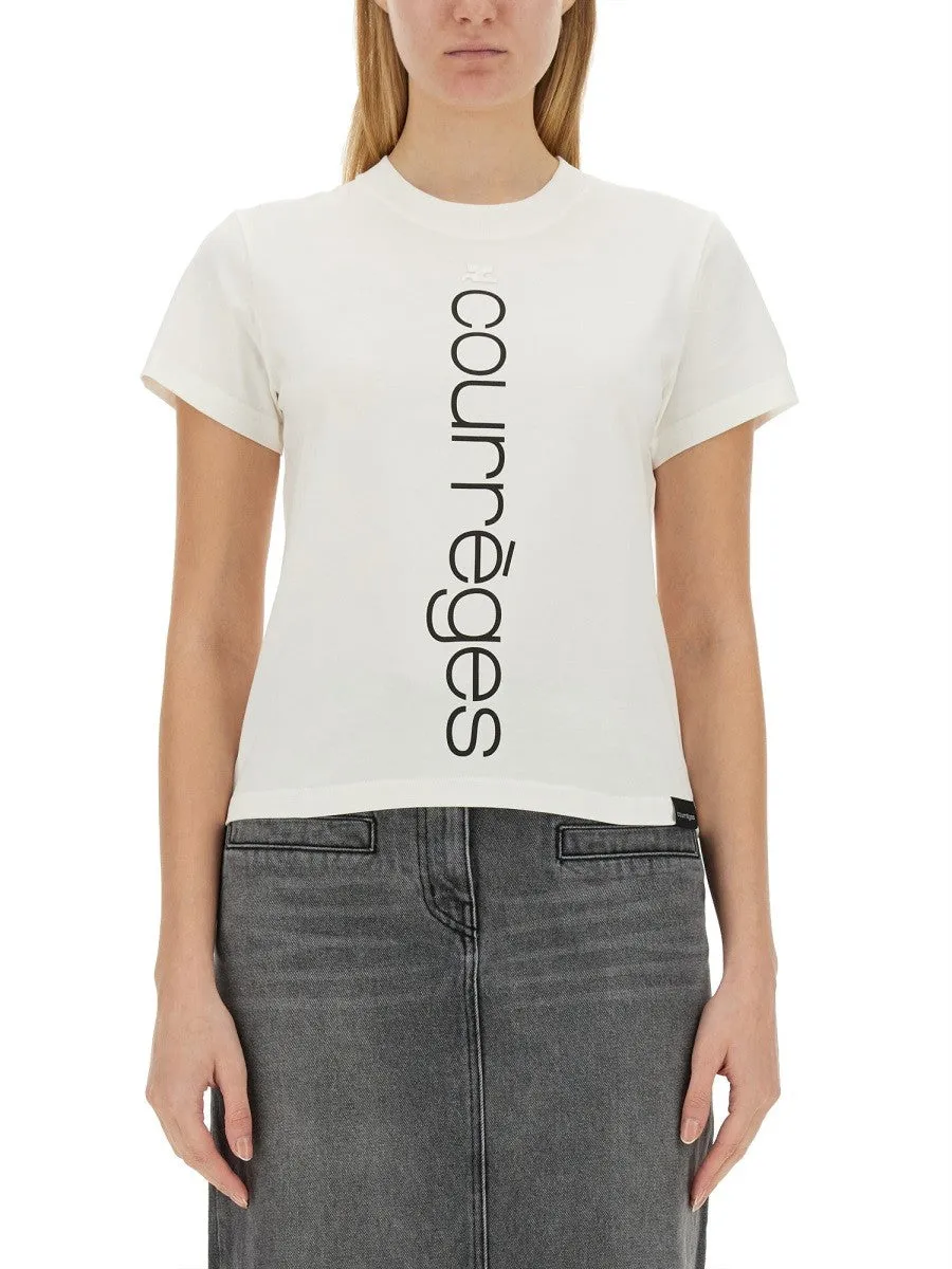 COURREGES T-SHIRT WITH LOGO sold by Siebentaschen