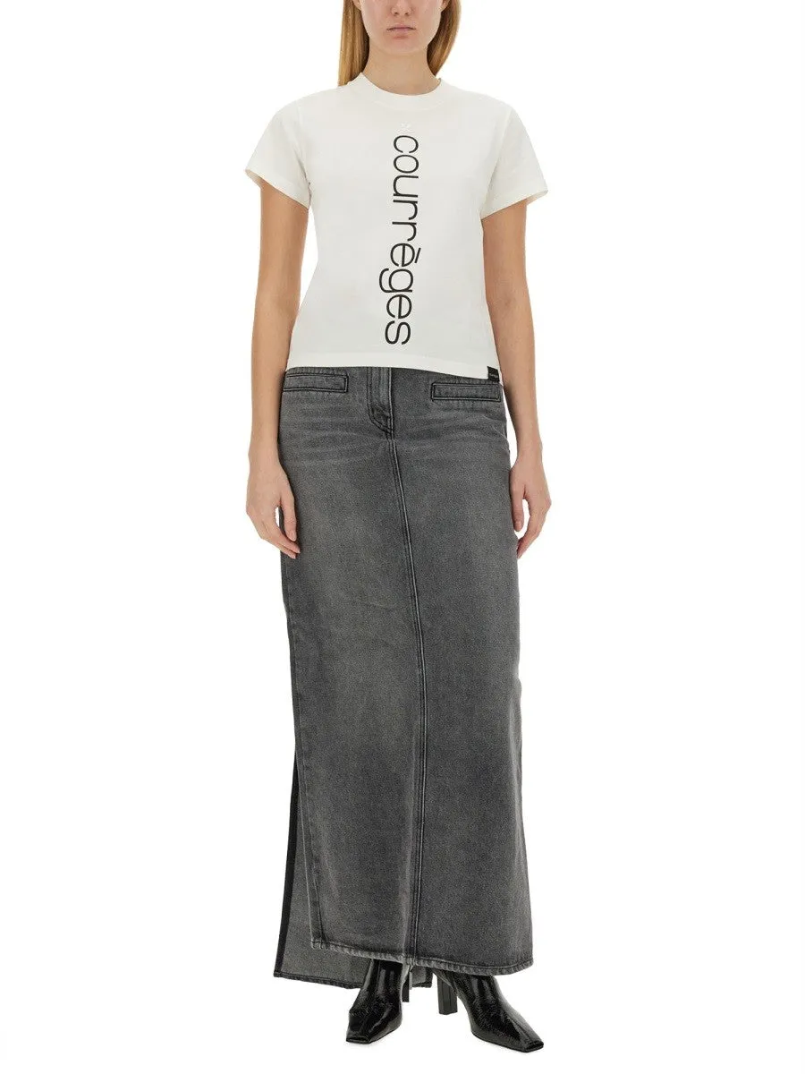 COURREGES T-SHIRT WITH LOGO sold by Siebentaschen product image thumbnail 2